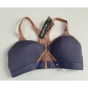 SHEFIT Women's Exhilarate High Impact Sports Bra in Dusty Violet & Rose Luxe NWT